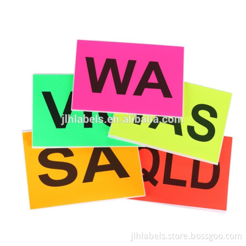 75*60mm*100pcs Fluorescent Label